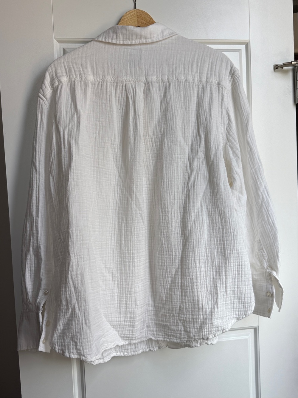 GAP Cotton Gauze Button-Down Shirt - Picture 6 of 6